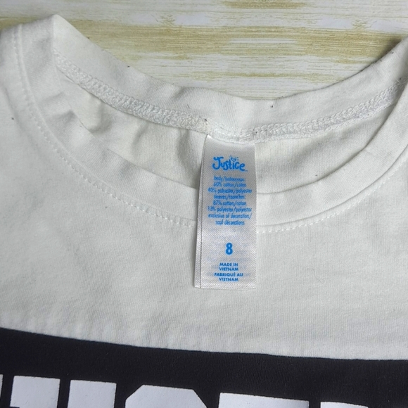 Justice Size 8 Sequin Long Sleeve Top - Picture 2 of 7